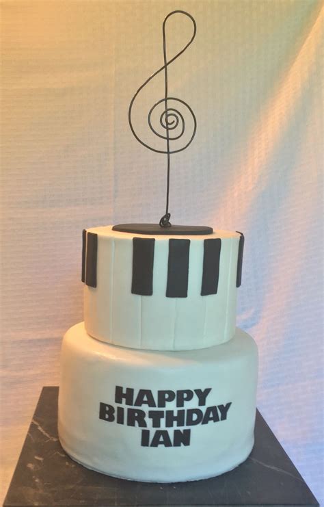 Happy Birthday Music Note Cake