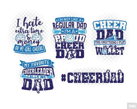 Cheer Dad Svg In Svgdxfepspng • Ohmycuttables