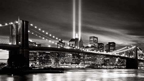 New York City At Night Black And White Desktop Wallpapers Beautiful