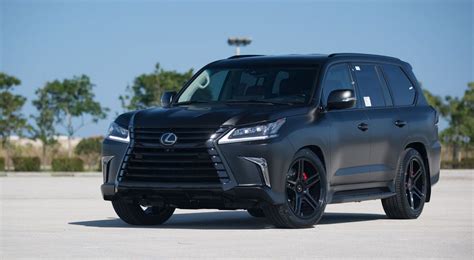 Lexus Lx Satin Matte Black And Gloss Black With Vossen And Brembo Gts