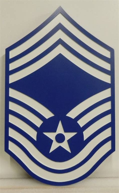 Lp 8820 Carved Plaque Of The Air Force Chief Master Sergeant E 9