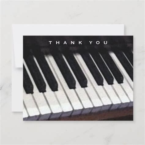 Music Themed Thank You Message Thank You Card Uk