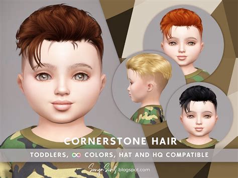 The Sims Resource Cornerstone Hair Toddlers