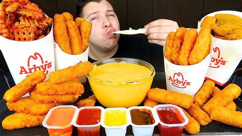 Arby S With Cheese Sauce Mukbang Youtube