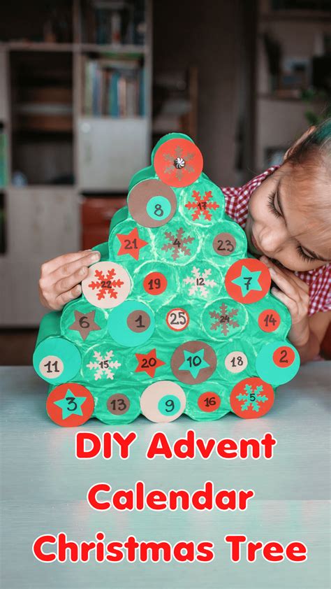 Diy Christmas Tree Advent Calendar Craft In The Playroom