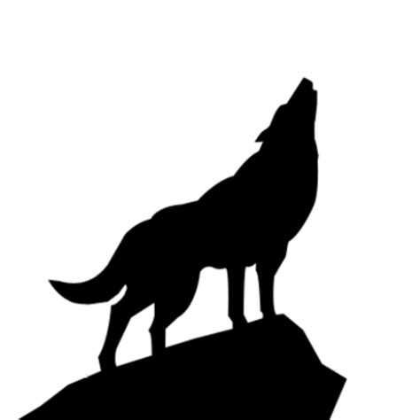 Howling Wolf Silhouette Psd Free Images At Clker Vector Clip