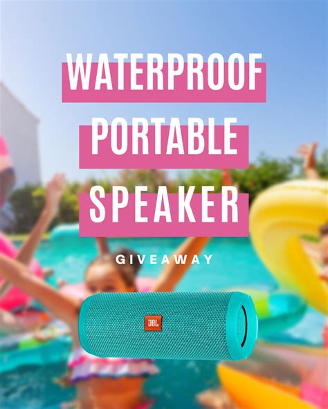 Waterproof Portable Speaker Giveaway • Steamy Kitchen Recipes Giveaways