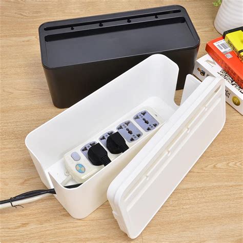 Cable Storage Box Case Wire Management Power Plug Cord Socket Safety