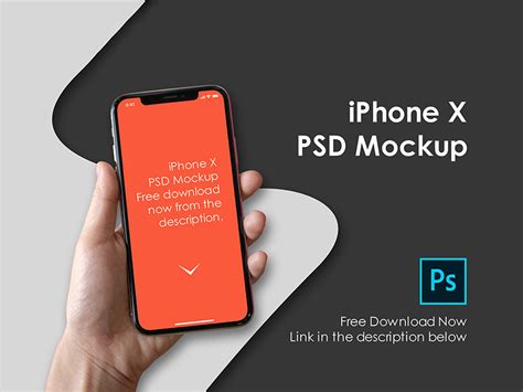 Hand Holding Iphone X Free Mockup