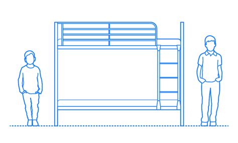 Ikea Svärta Bunk Bed Dimensions And Drawings Dimensionsguide