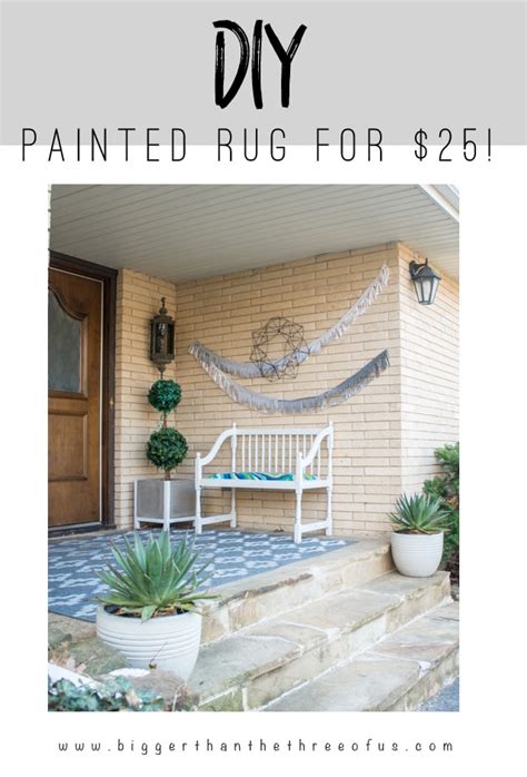 Diy Painted Outdoor Rug The Pinterest Challenge Bigger