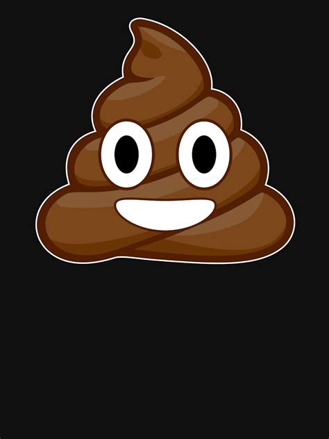 Emoji Poop Novelty Funny Men Women Kids Poo Emoticon T Shirt By