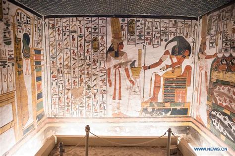 Mural Paintings Seen Inside Ancient Tomb In Luxor Egypt China