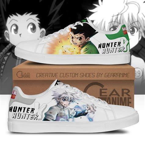 Gon And Killua Skate Shoes Custom Anime Hunter X Hunter Shoes New