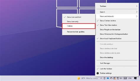 How To Turn Off News Widget In Taskbar On Windows 10