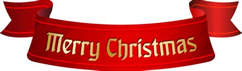 Download Merry Christmas Banner Transparent Clipart Png Download