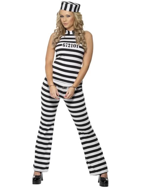 Convict Cutie Ladies Fancy Dress Costume