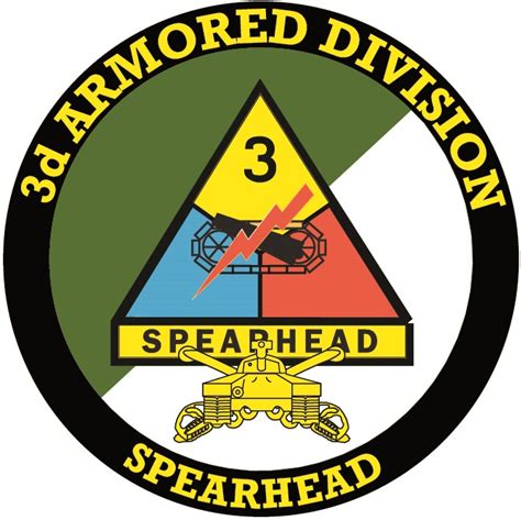 3rd Armored Division With Sabres Decal Us Army Unit Decals