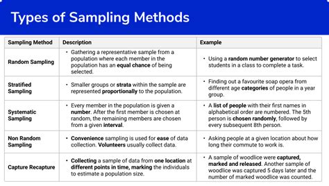 Types Of Sampling Methods Steps Examples And Worksheet