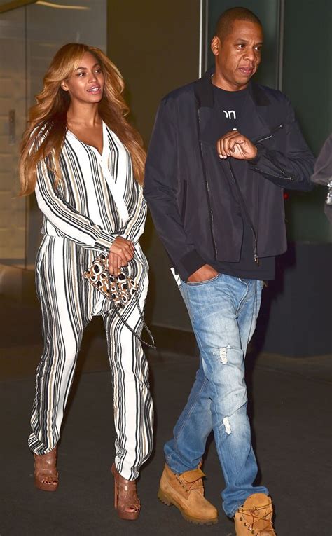 Beyoncé Rocks Jumpsuit With Vertical Stripes On Date Night With Jay Z—see The Pic E News
