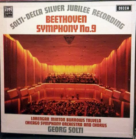 solti decca silver jubilee recording symphony no 9 by ludwig van beethoven georg solti lp