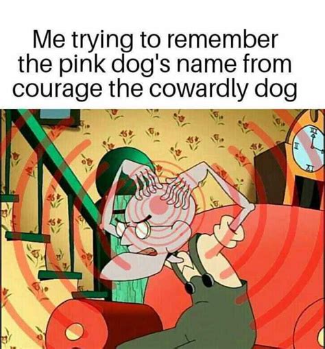 Courage The Cowardly Dog Meme Face