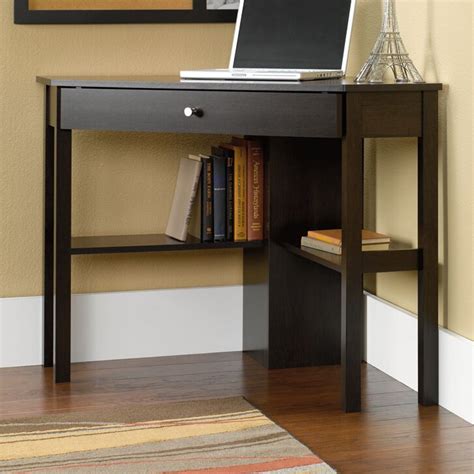 It features a compact design yet includes space for everything needed for schoolwork and projects. Sauder Beginnings Corner Computer Desk with Keyboard Tray & Reviews | Wayfair