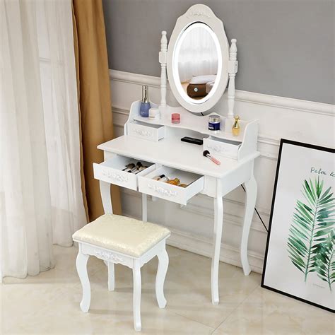 White Vanity Table For Teen Girls 295x 157 X 56 Makeup Vanity