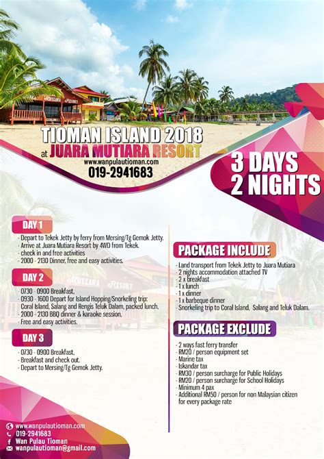 Find the best tioman package that suit to your interest for an enjoyable island vacation. Pakej Percutian 3 Hari 2 Malam Ke Pulau Tioman 2019 ...