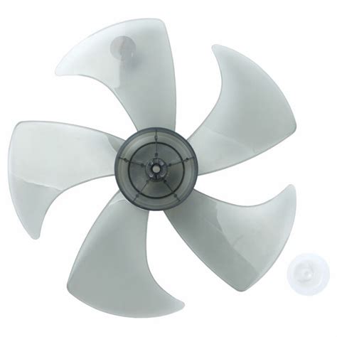 16 Inch Household Plastic Fan Blade 3 Leavesnut Cover For Standing