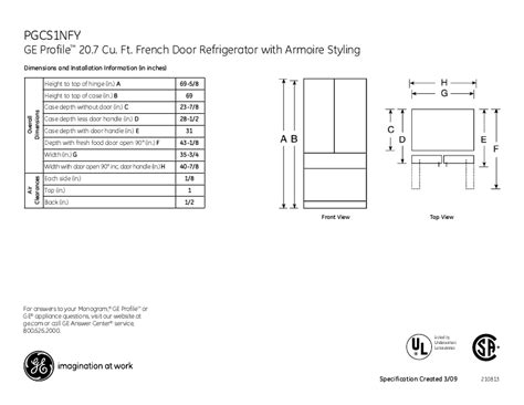 As beautiful as it is functional modern design, clean lines, and seamless features make this a showcase piece that enhances your kitchen in more ways than one. GE Refrigerator PGCS1NFX User's Guide | ManualsOnline.com