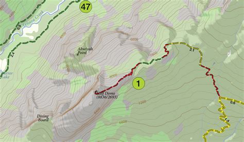 Yosemite Backpacking Map