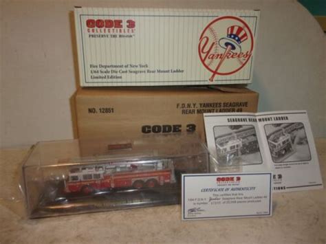 Code 3 Fdny Yankees Seagrave Rear Mount Ladder 49 12851 21664128510