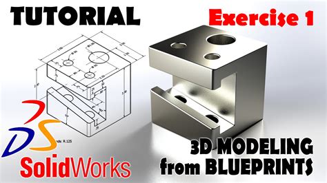 3d Modeling From Blueprints Solidworks Tutorial Exercise 1 Grabcad