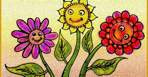 Html merupakan singkatan dari a. Bunga Matahari Lucu - Contoh Gambar Mewarnai