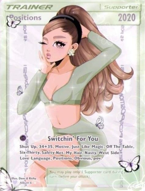 Positiona Poké Card Álbum De Ariana Grande Fondo De Pantalla De Ariana Grande Fotos De Ariana