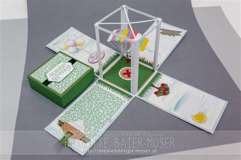 Weitere ideen zu geschenke, geldgeschenke, geschenkideen. Explosionsbox mit Fallschirm | Geschenk | Explosionsbox ...