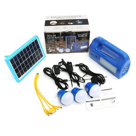 9v 3w Solar Panel Lighting Kit Solar Home Dc System Kit Usb Solar