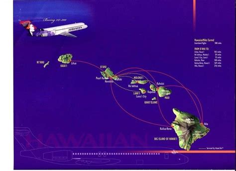 Pin By Dee Kaauamo On Hawaii Hawaiian Airlines Route Map Big Island