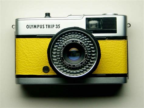 Olympus Trip 35 Refurbished 1970s Film Camera Yellow Etsy Olympus