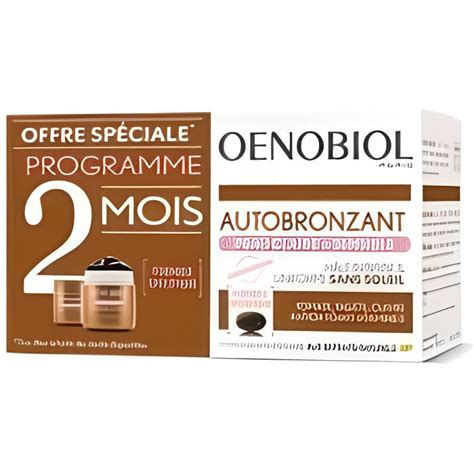 Oenobiol Autobronzant Peau Claire Et Sensible Lot De 2 X 30 Capsules
