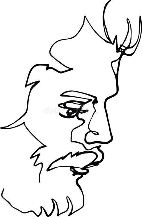 Line Drawing Man Portrait Stock Illustrations 13816 Line Drawing Man