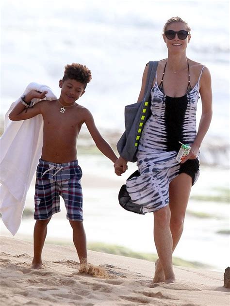 Heidi Klum Rescues Son Henry From Drowning In Ocean Heidi Klum Celebrity Stars Cover Up