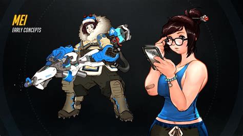 The Concept Art Library — Overwatch Mei A Climatologist And Adventurer