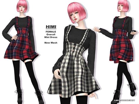 Helsoseiras Himi Overall Mini Dress Helsoseira Mini Dress Sims