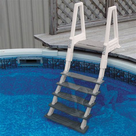 Confer Heavy Duty Above Ground Swimming Pool Ladder 46 56 Gray