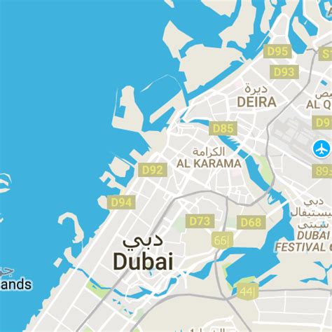 Interactive Map Of Dubai With All Popular Attractions Burj Khalifa