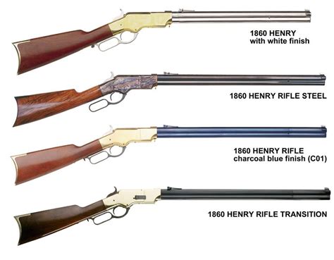 A Selection Of Classic Henry Repeating Lever Action Rifles Firearms