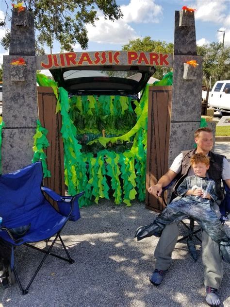 Jurassic Park Trunk Or Treat Trunk Or Treat Halloween Block Party