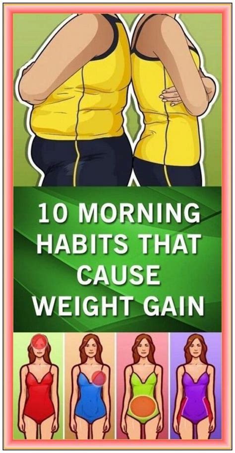 10 Morning Habits That Cause Weight Gain Healthy